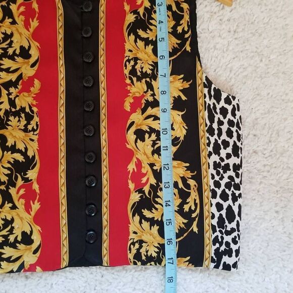 Peter Nygard Silk Vest / Sleeveless Blouse 6 - Picture 5 of 8